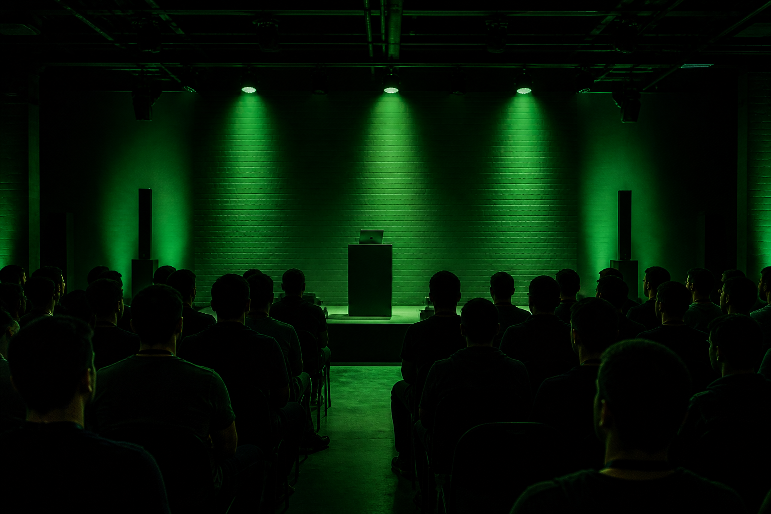 Auditorium before a Pulse Assembly talk